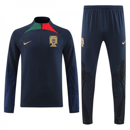Portugal Quarter Zip Zwarte Trainings Sweatshirt 2022